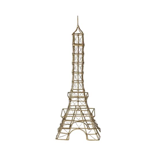 Hello Honey® 13" Antique Brass Decorative Wire Eiffel Tower
